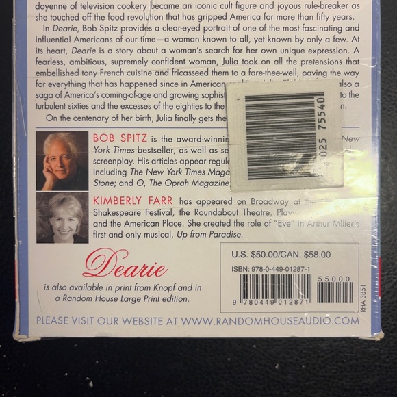 Julia Child Dearie Audio Book Biography by Random House Audio - Picture 6 of 12